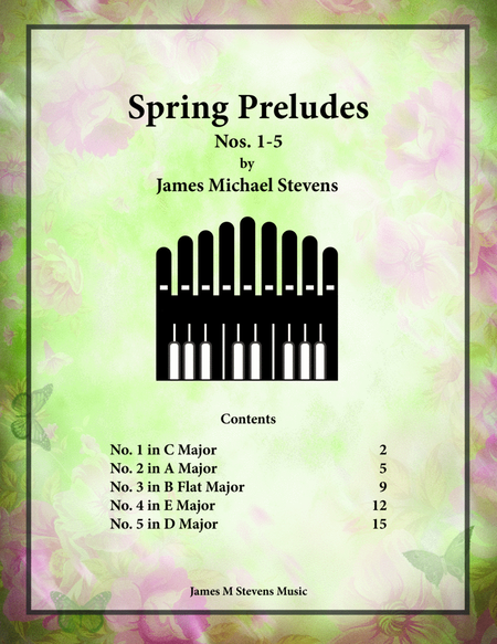 Spring Preludes, Nos. 1-5 - Organ Book image number null