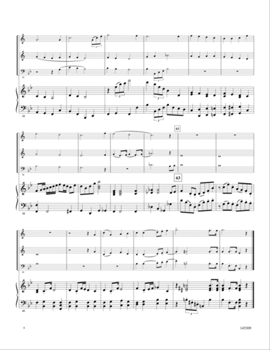 My Hope Is In The Lord Brass Trio scores gallery preview page 4