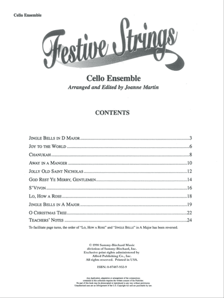 Festive Strings for Ensemble School and Community scores gallery preview page 6