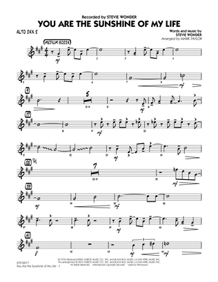 Book cover for You Are the Sunshine of My Life (Key: C) - Alto Sax 2