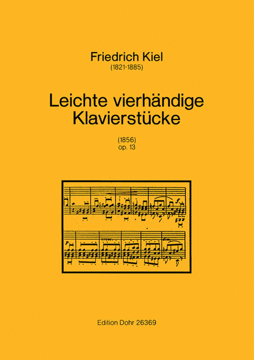 Leichte vierhändige Klavierstücke op. 13 (1856)