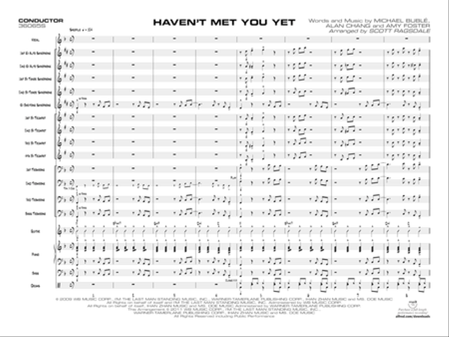 Haven't Met You Yet Haven't Met You Yet Jazz Ensemble scores gallery preview page 17