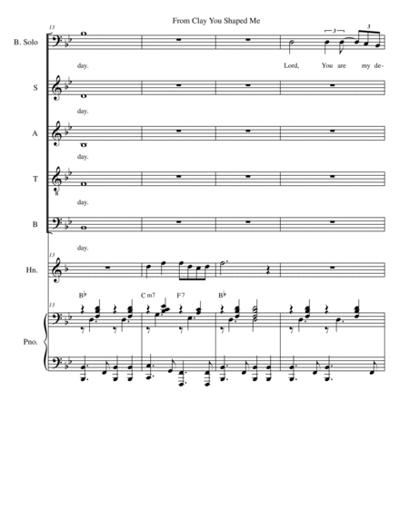 From Clay You Shaped Me (Solo with SATB) image number null