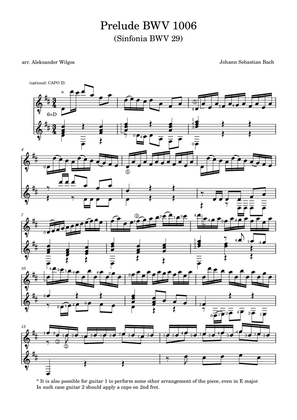 Prelude BWV 1006 (for 2 guitars)