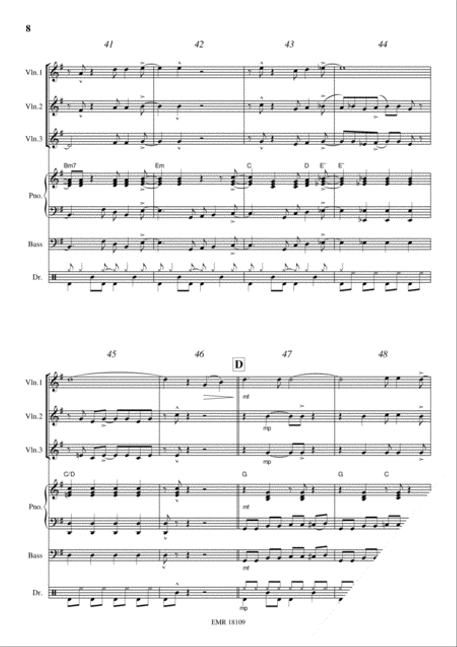 Kumbaya Violin scores gallery preview page 8