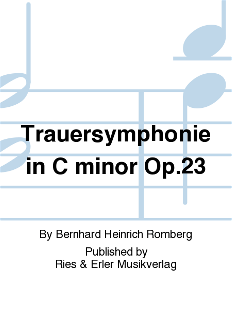Trauersymphonie in C minor Op. 23 School and Community scores gallery preview page 1