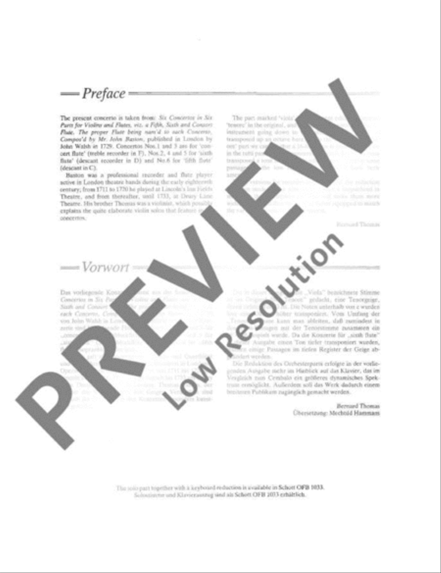 Concerto No. 6 D Major Concerto No. 6 D Major Soprano Recorder scores gallery preview page 3