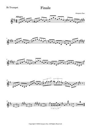 Finale, Op. 17 No.4, Part for Trumpet in B-flat