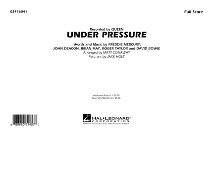 Under Pressure - Conductor Score (Full Score)