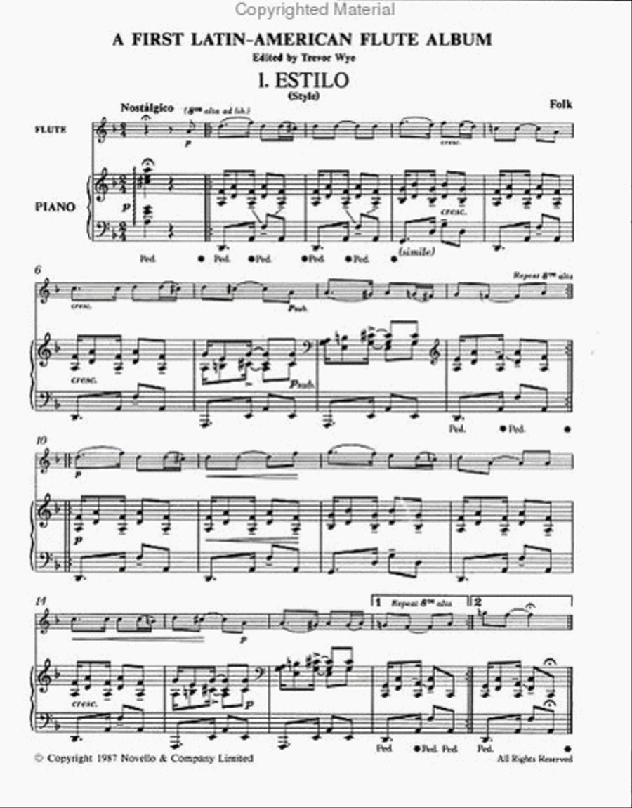 A First Latin-American Flute Album Flute Solo scores gallery preview page 2