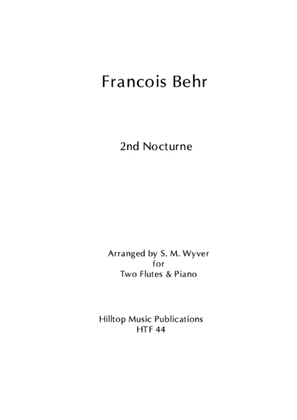 Book cover for Second Nocturne arr. Two flutes and piano