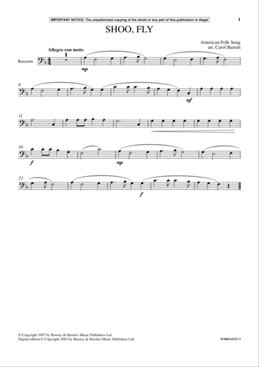 Shoo Fly Shoo Fly School and Community scores gallery preview page 1