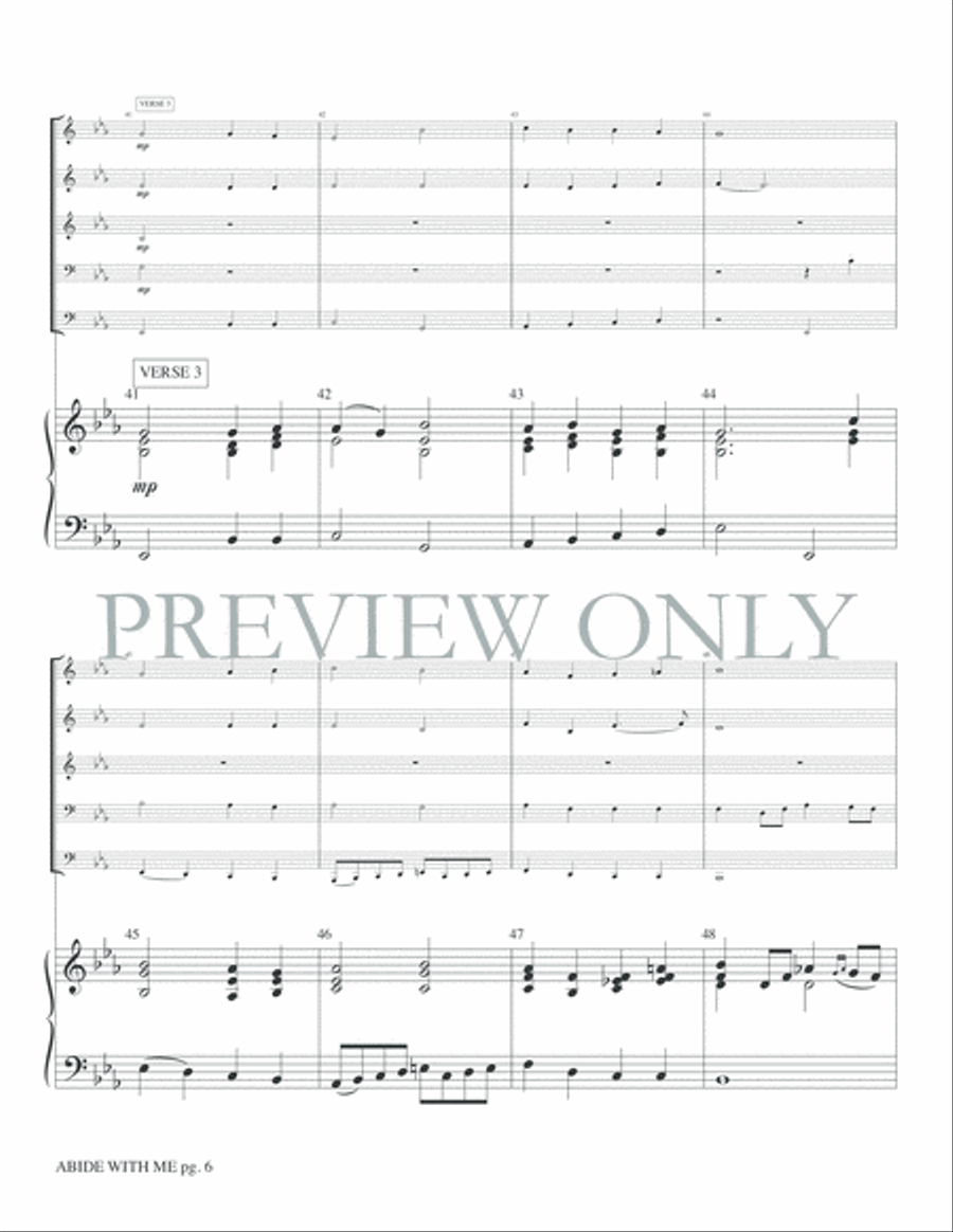 Abide with Me Abide with Me Brass Ensemble scores gallery preview page 8