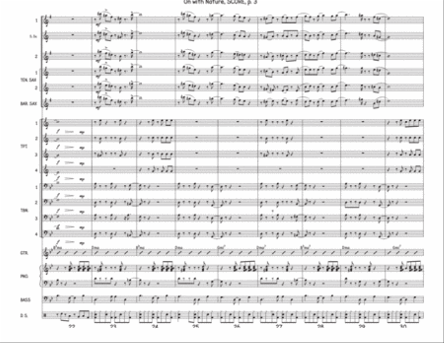 On With Nature Jazz Ensemble scores gallery preview page 3