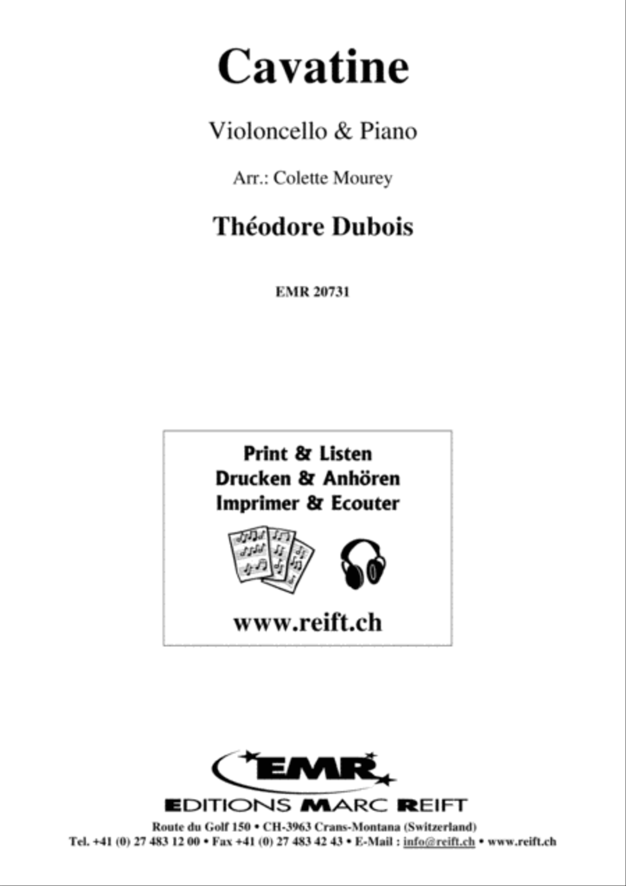 Cavatine Cavatine Piano Accompaniment scores gallery preview page 2