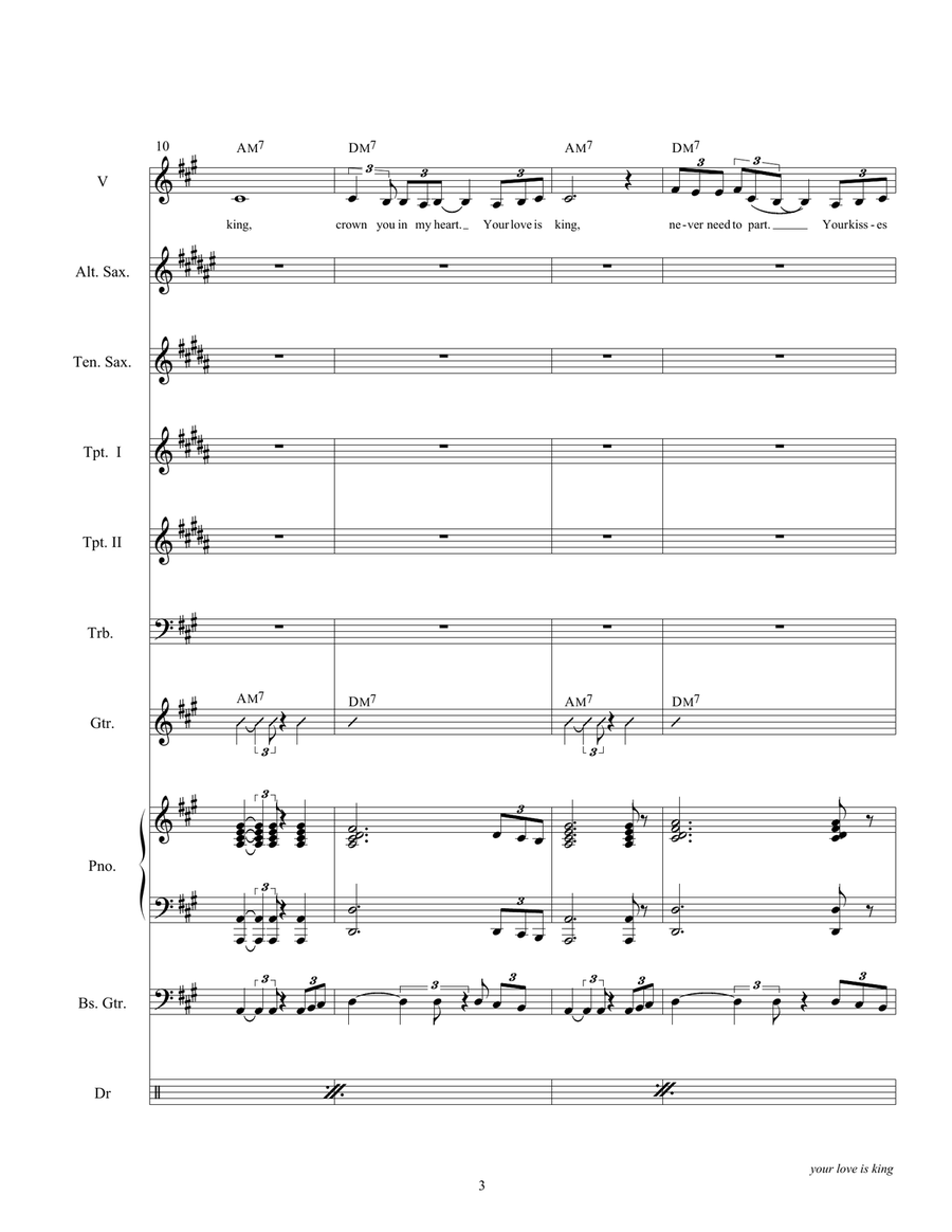 Your Love Is King Tenor Saxophone scores gallery preview page 5