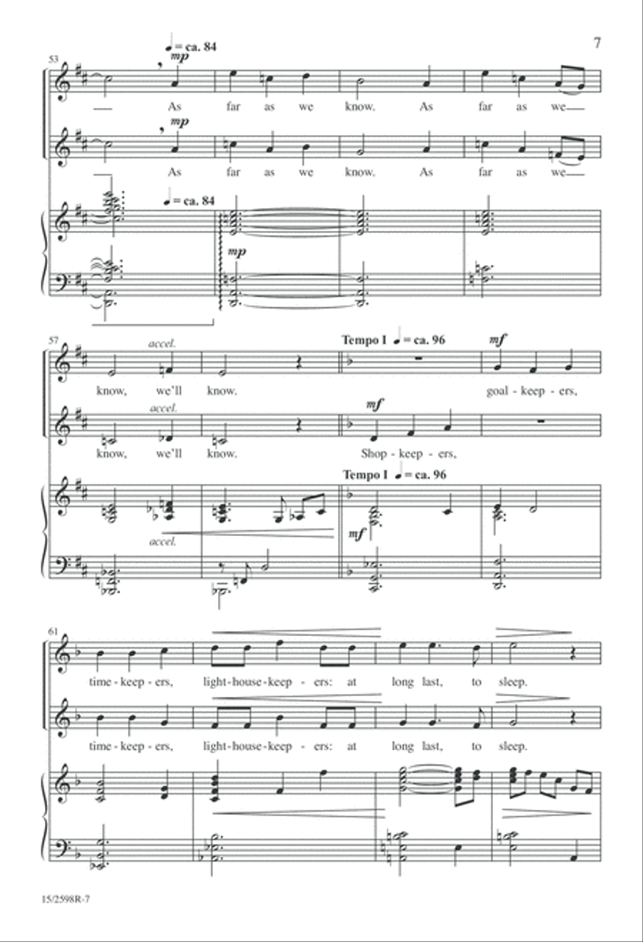 Now to Sleep 2-Part scores gallery preview page 7
