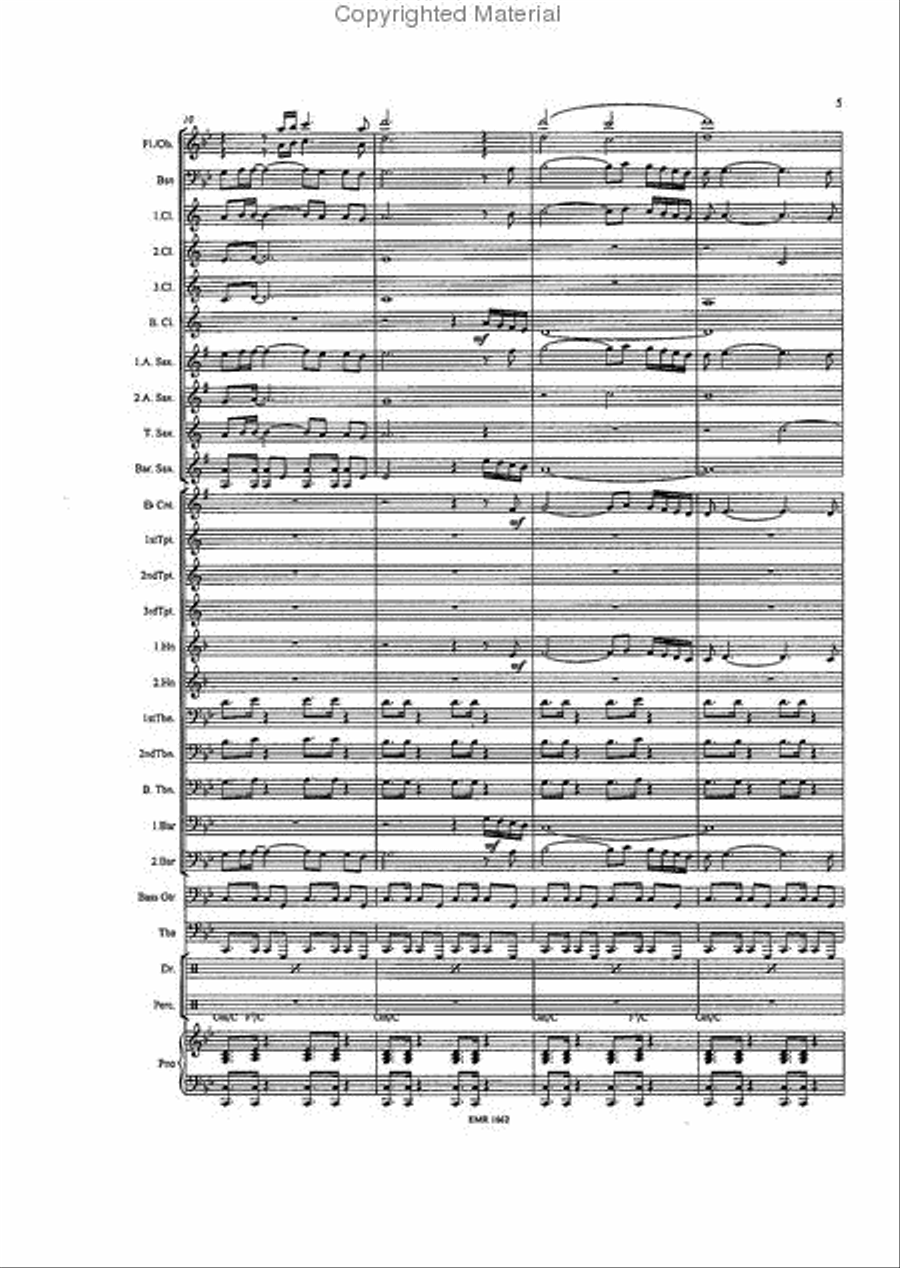 Hair Concert Band scores gallery preview page 5