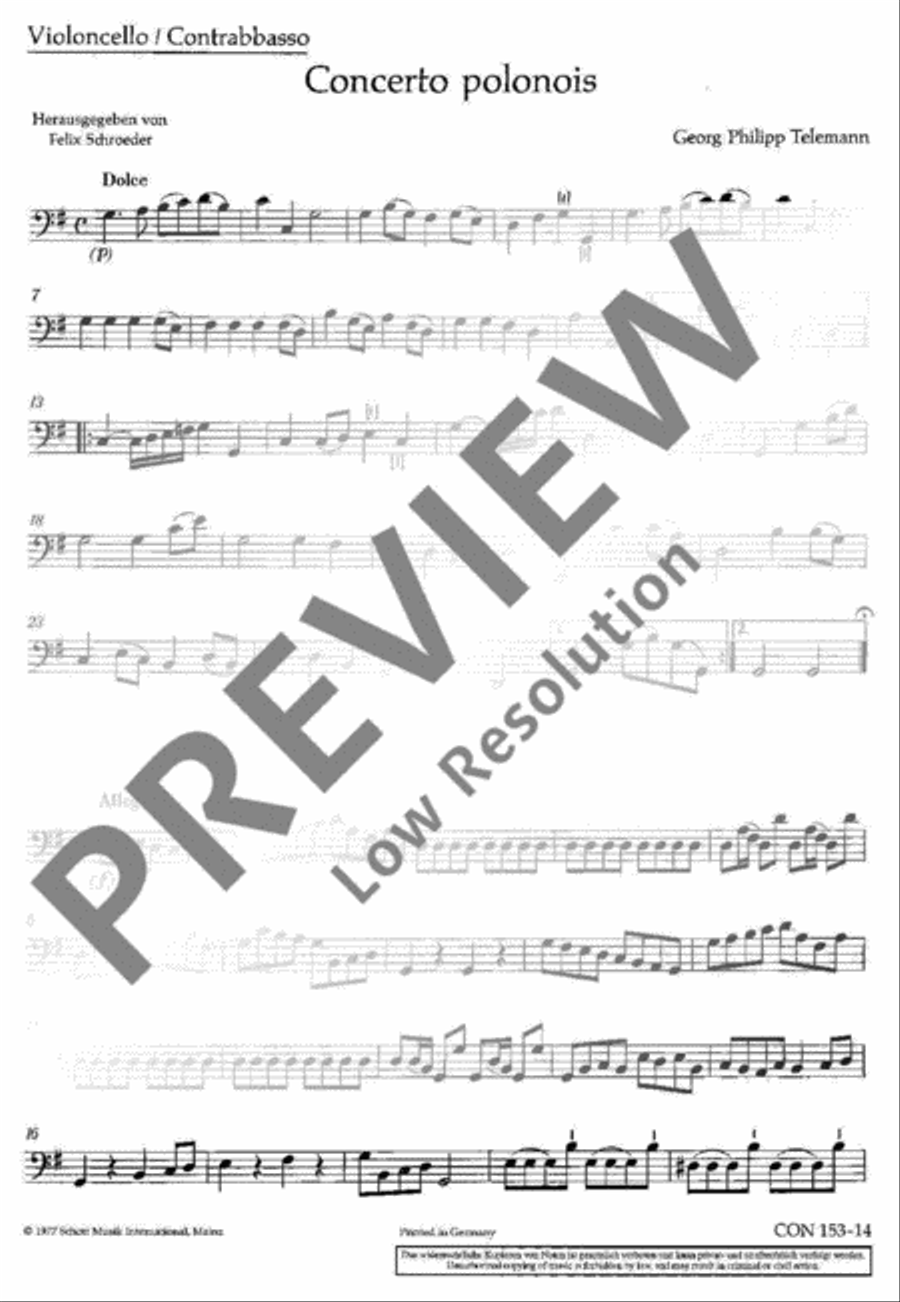 Concerto polonois G Major Double Bass scores gallery preview page 2