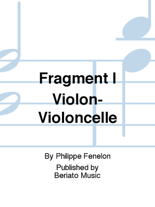 Fragment I Violon-Violoncelle