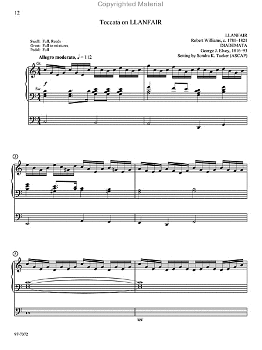 Three Toccatas for Festive Occasions Organ scores gallery preview page 3