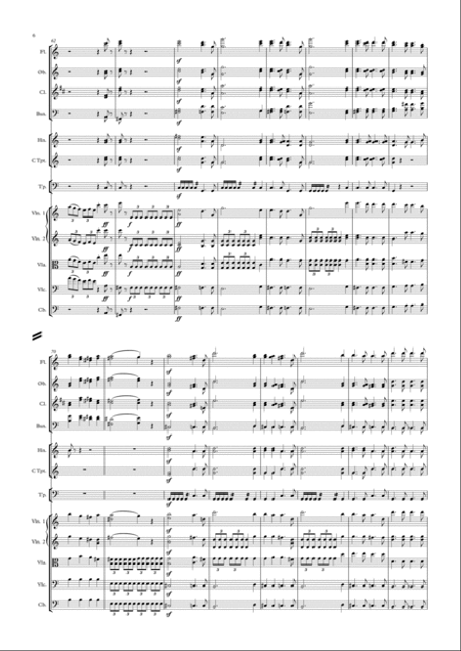 Mendelssohn Unfinished Symphony No. 6 C-Major (1845) - Completed Full Orchestra scores gallery preview page 6