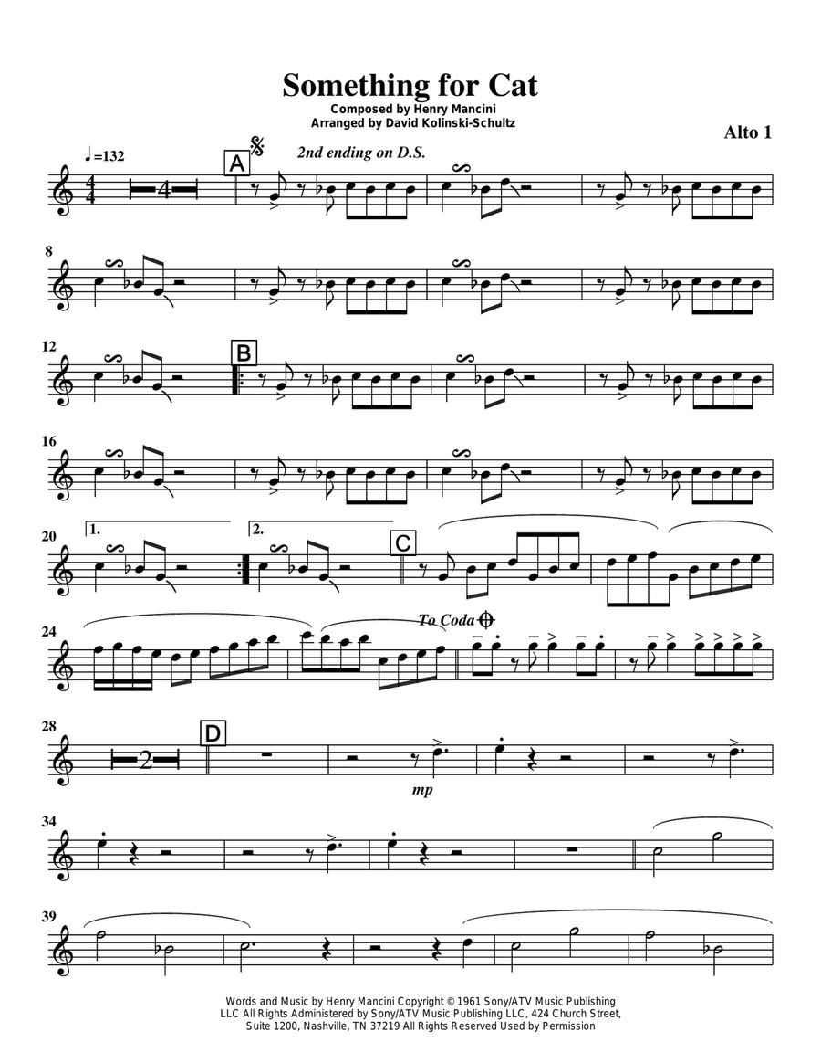 Something For Cat Jazz Ensemble scores gallery preview page 2