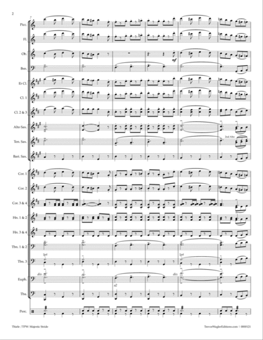 Majestic Stride Concert Band scores gallery preview page 4