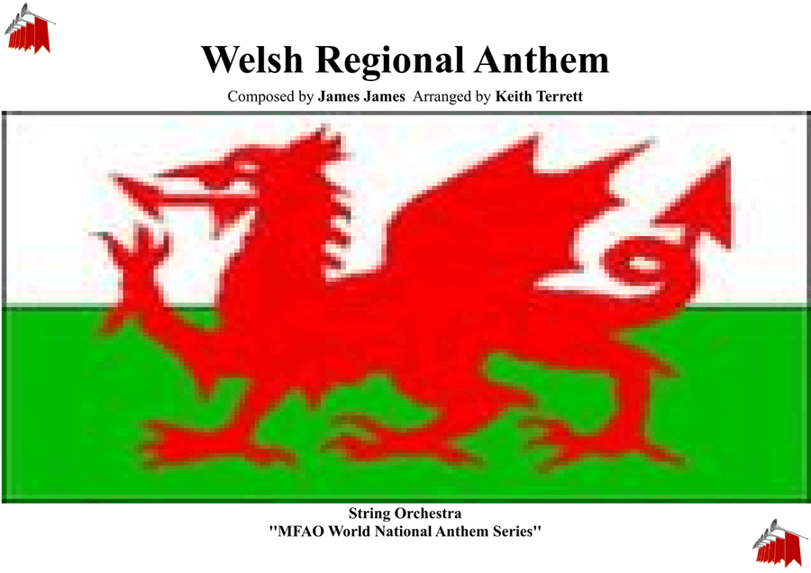 Welsh/Cornish/Breton Regional Anthem for String Orchestra (World National Anthem Series) String Quartet scores gallery preview page 1