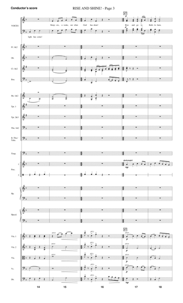 Rise And Shine! (from Ceremony Of Candles) - Score