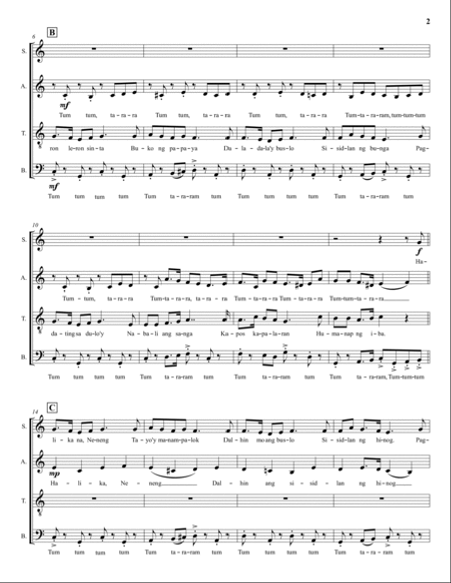 Leron Leron Sinta 4-Part scores gallery preview page 3