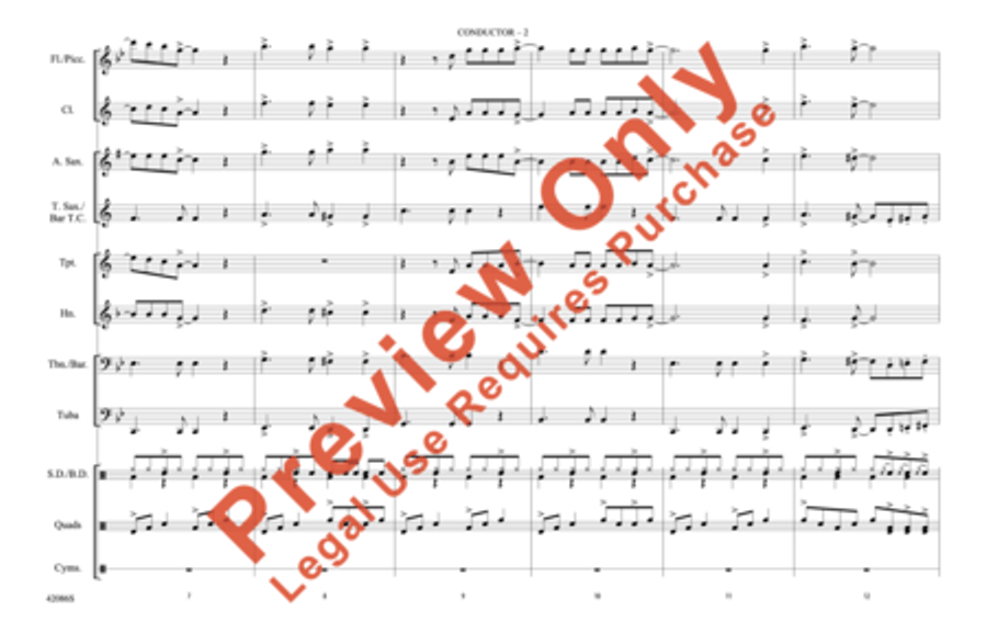 Too Close Marching Band scores gallery preview page 3