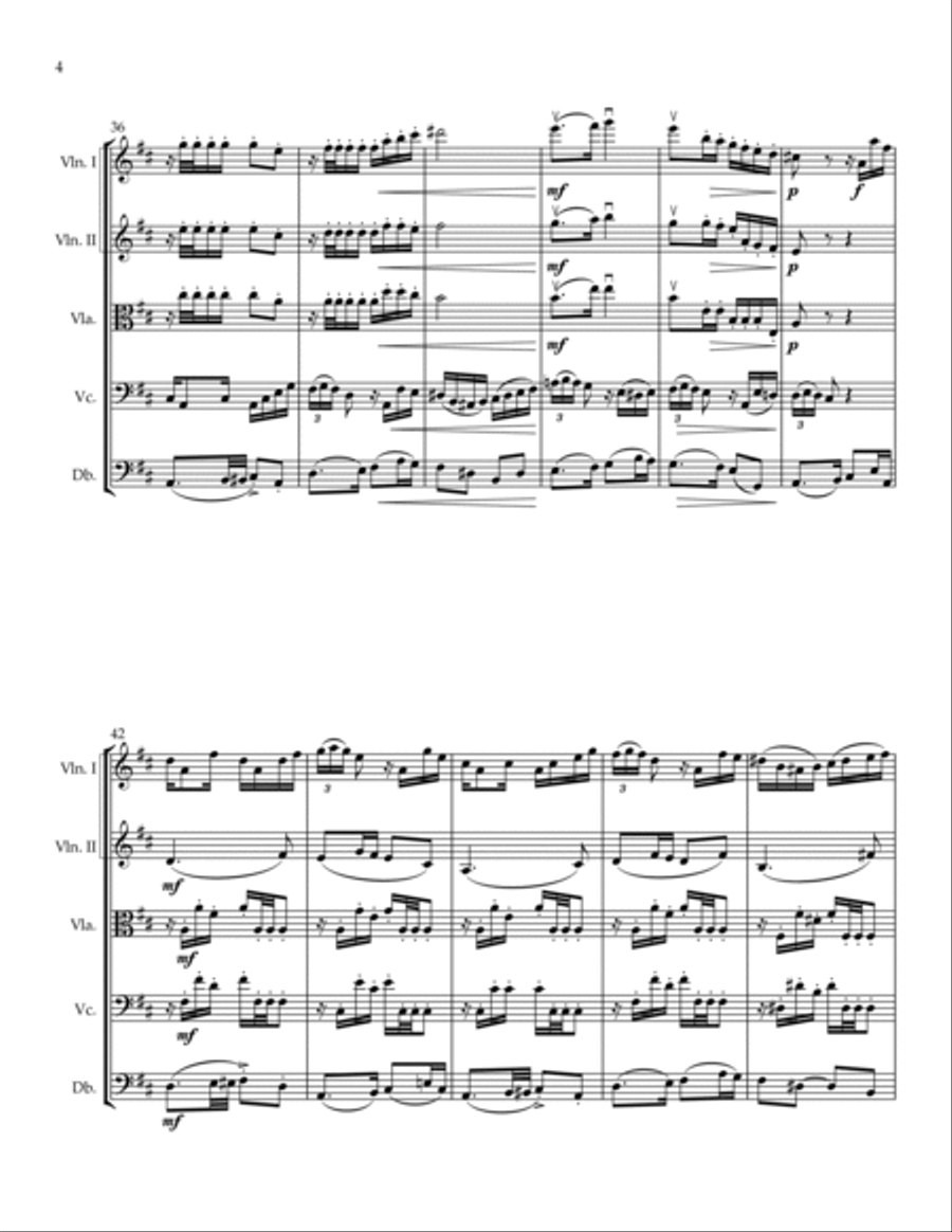El Choclo String Quintet scores gallery preview page 4