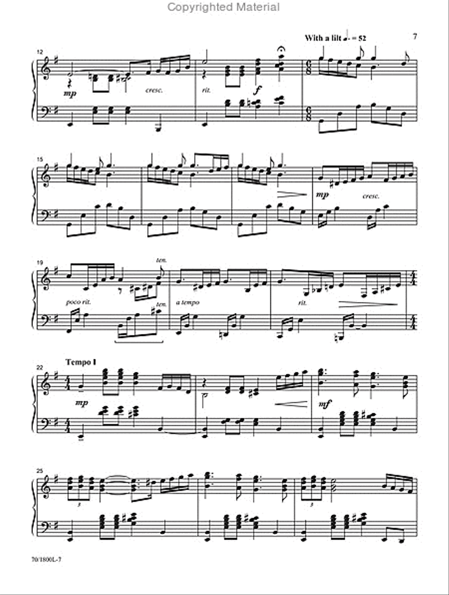 Following Yonder Star Piano Solo scores gallery preview page 5