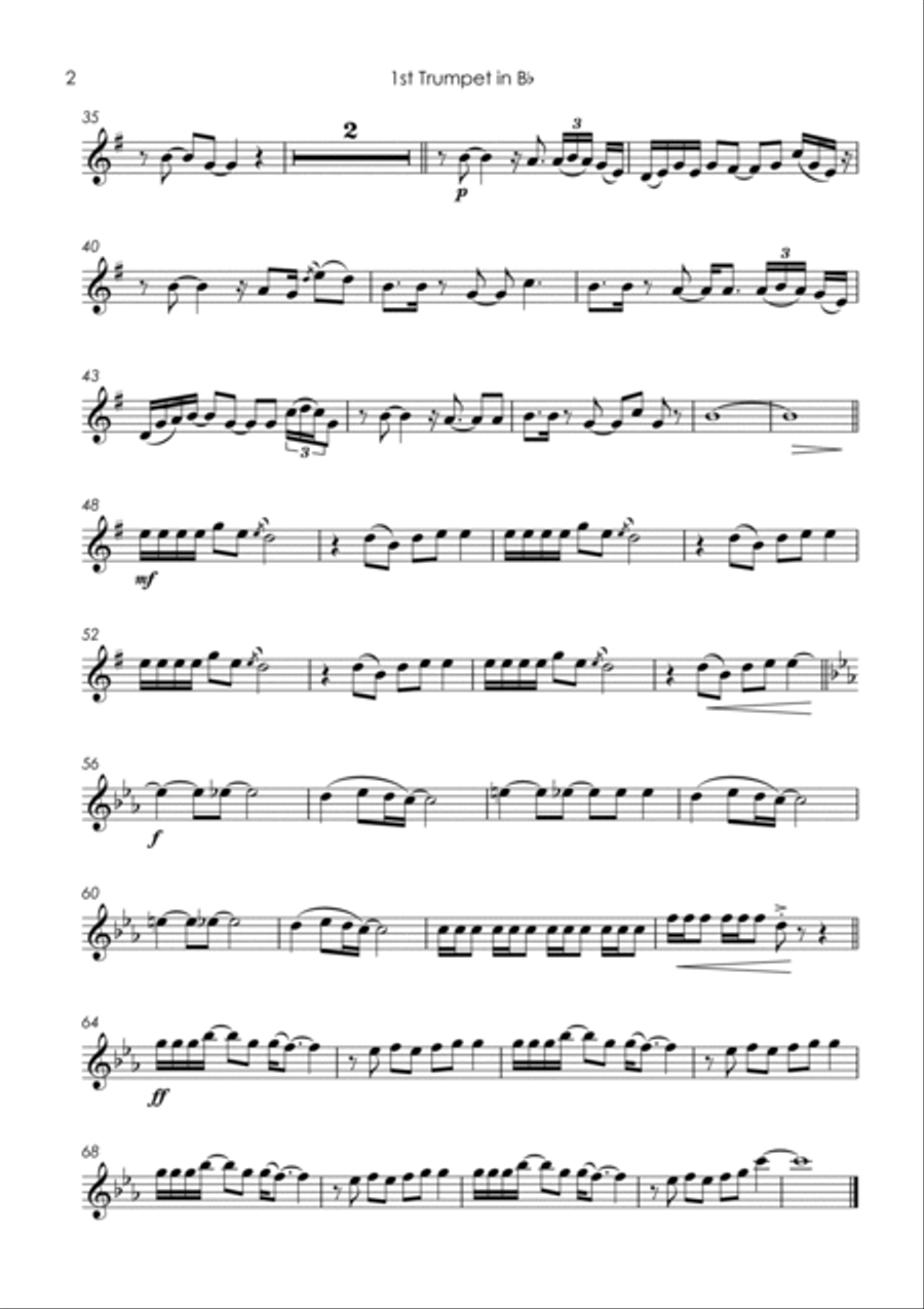 Under The Bridge Horn scores gallery preview page 4