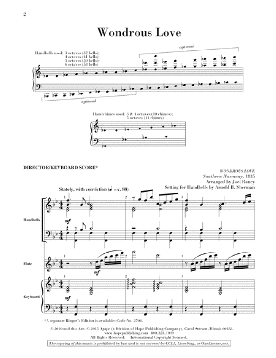 Wondrous Love Is This Piano scores gallery preview page 2