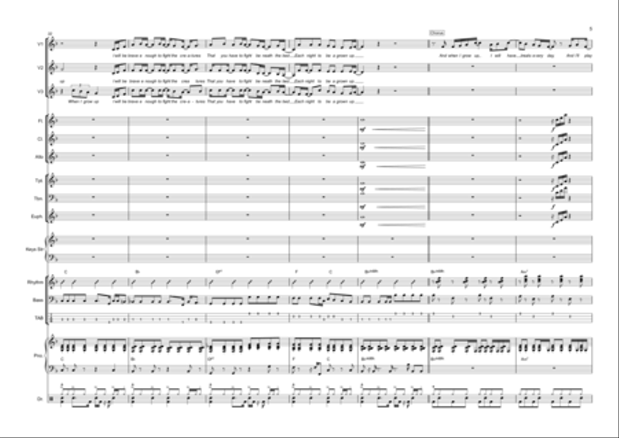 When I Grow Up (reprise) Choir scores gallery preview page 6