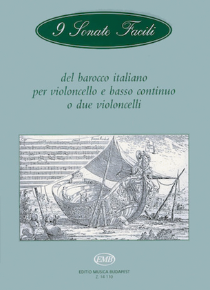 Book cover for Nine Easy Baroque Violoncello Sonatas