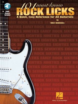 Book cover for 101 Must-Know Rock Licks