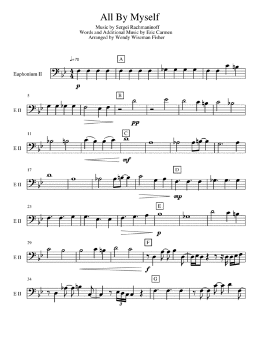 All By Myself Brass Ensemble scores gallery preview page 5