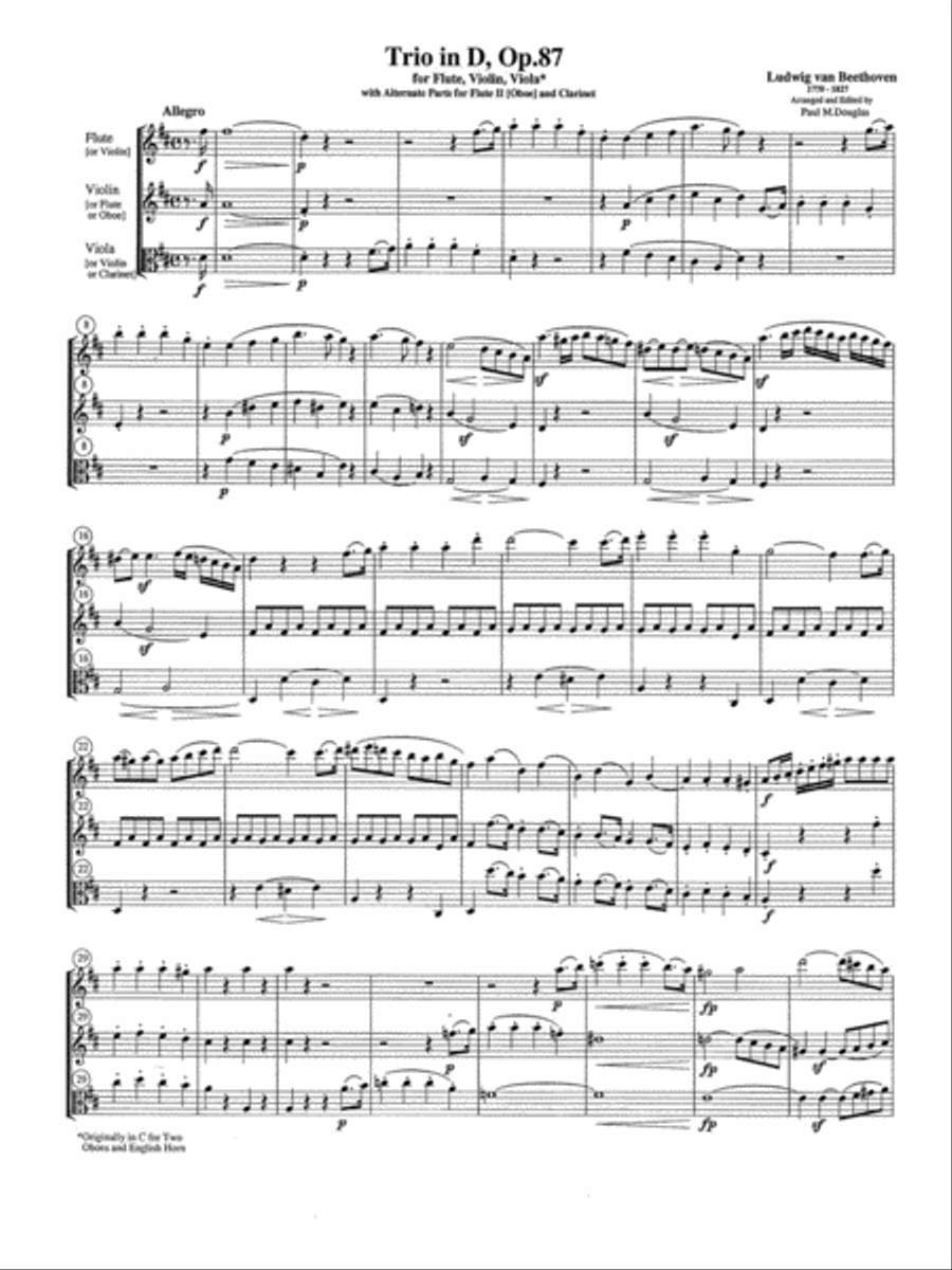 Trio in D Major, Op. 87 School and Community scores gallery preview page 2