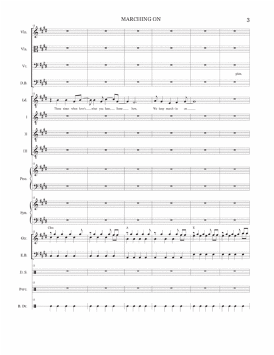 Marching On Large Ensemble scores gallery preview page 4