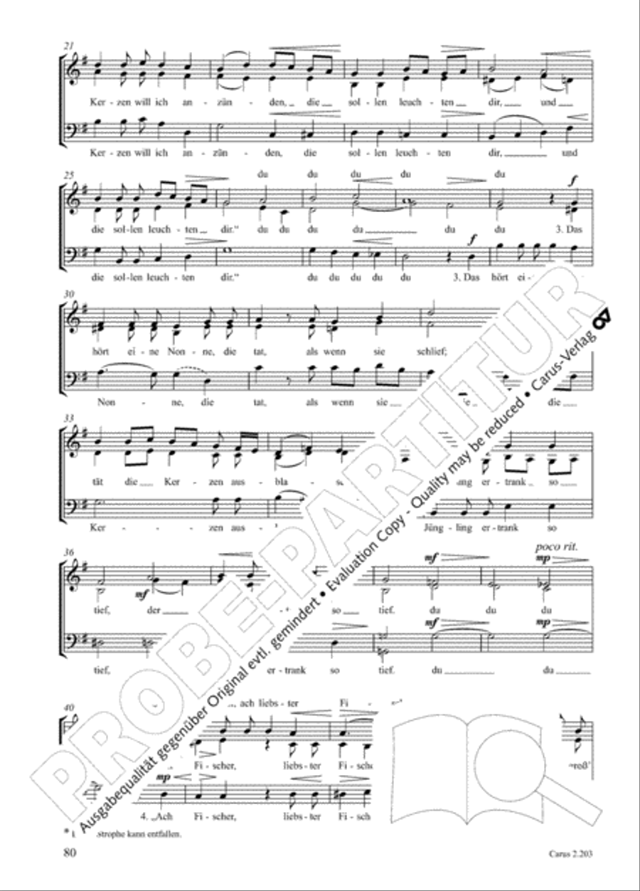 Loreley. Folk songs for choir (Loreley. Volkslieder fur Chor) Choir scores gallery preview page 87