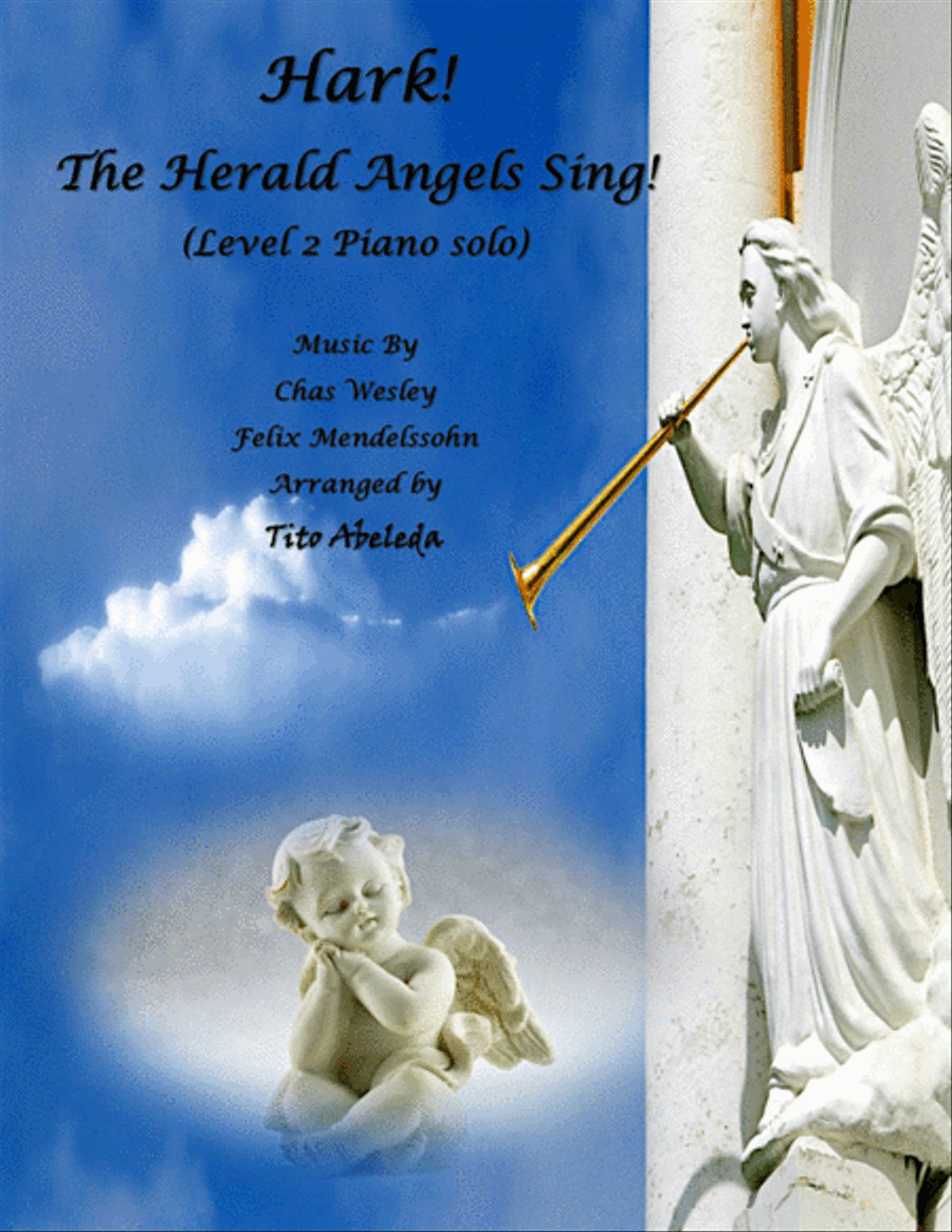 Hark! The Herald Angels Sing Easy Piano scores gallery preview page 1