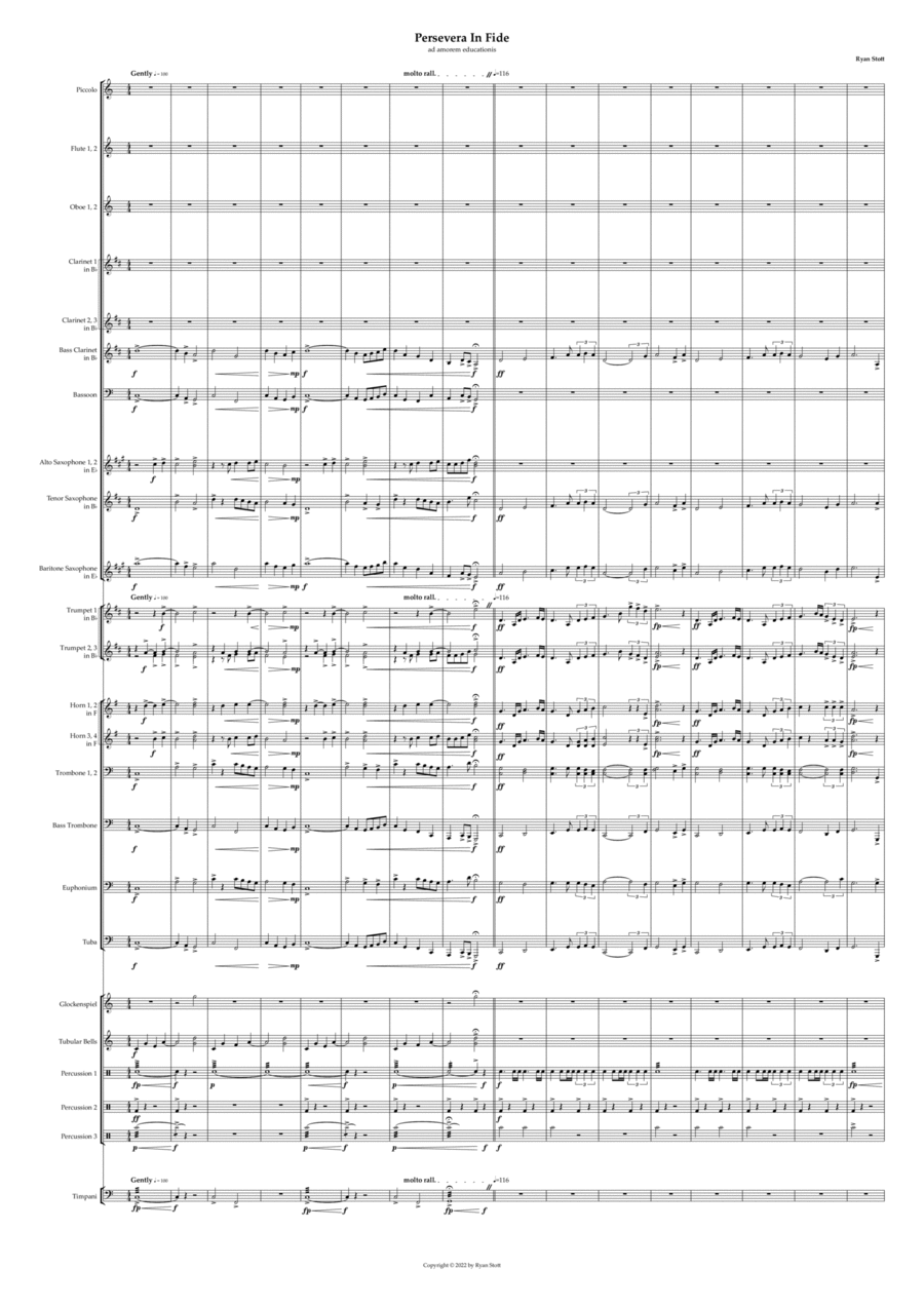 Persevera In Fide Concert Band scores gallery preview page 1