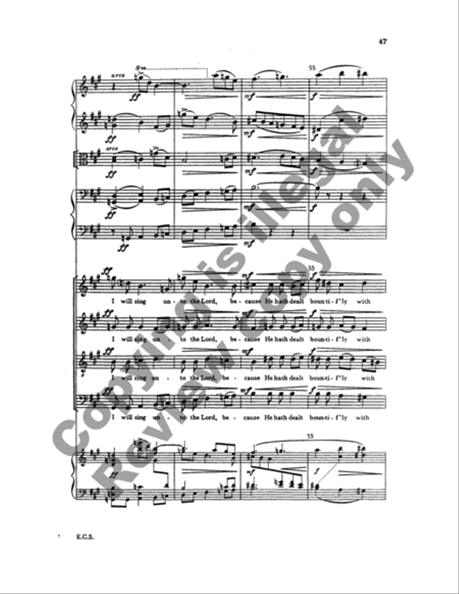 Two Psalms and a Proverb (Full Score) Choir scores gallery preview page 21