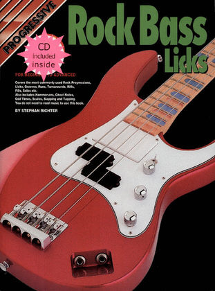 Progressive Rock Bass Licks (Book/CD)