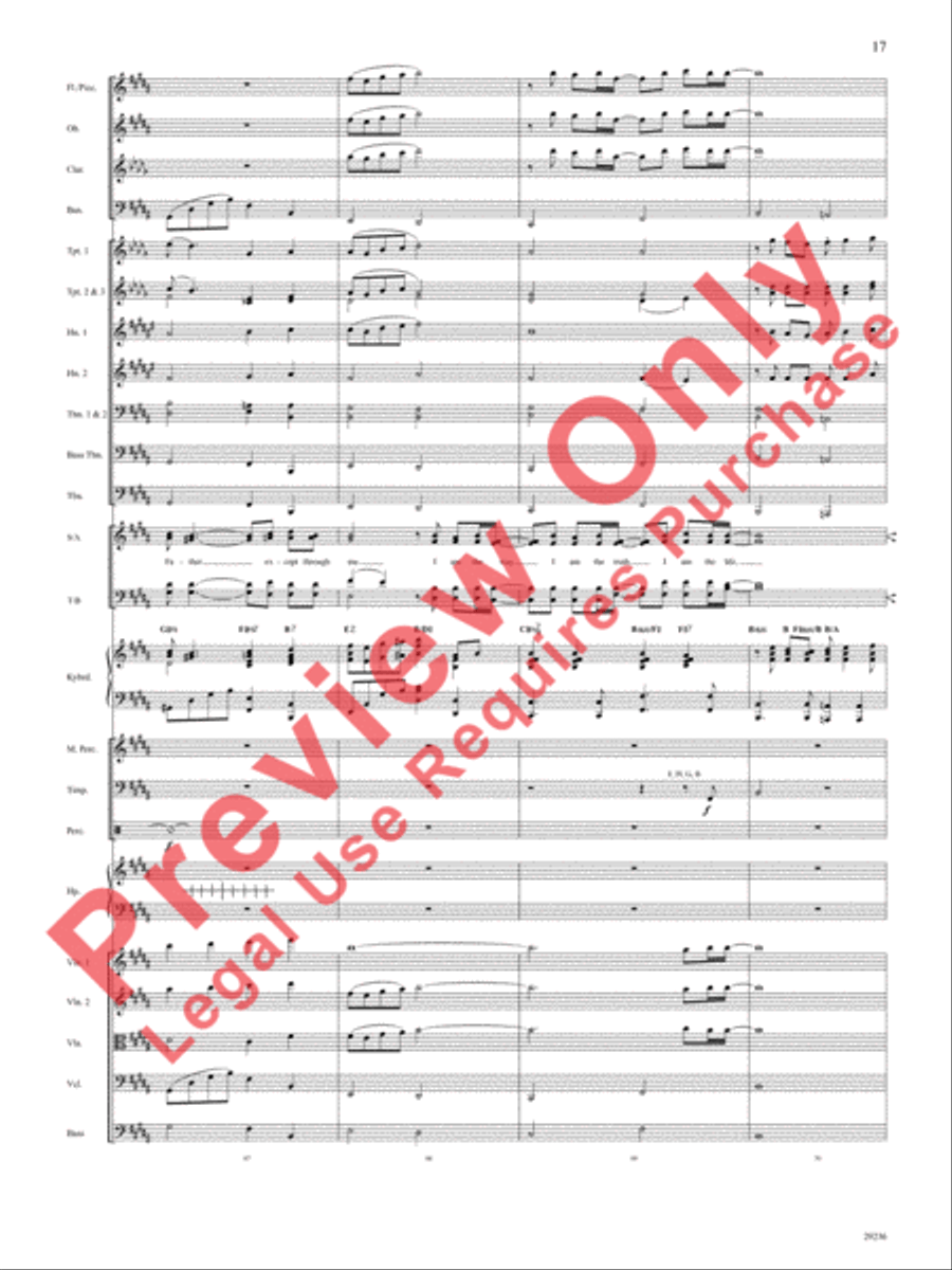 I Am I Am Choir scores gallery preview page 18