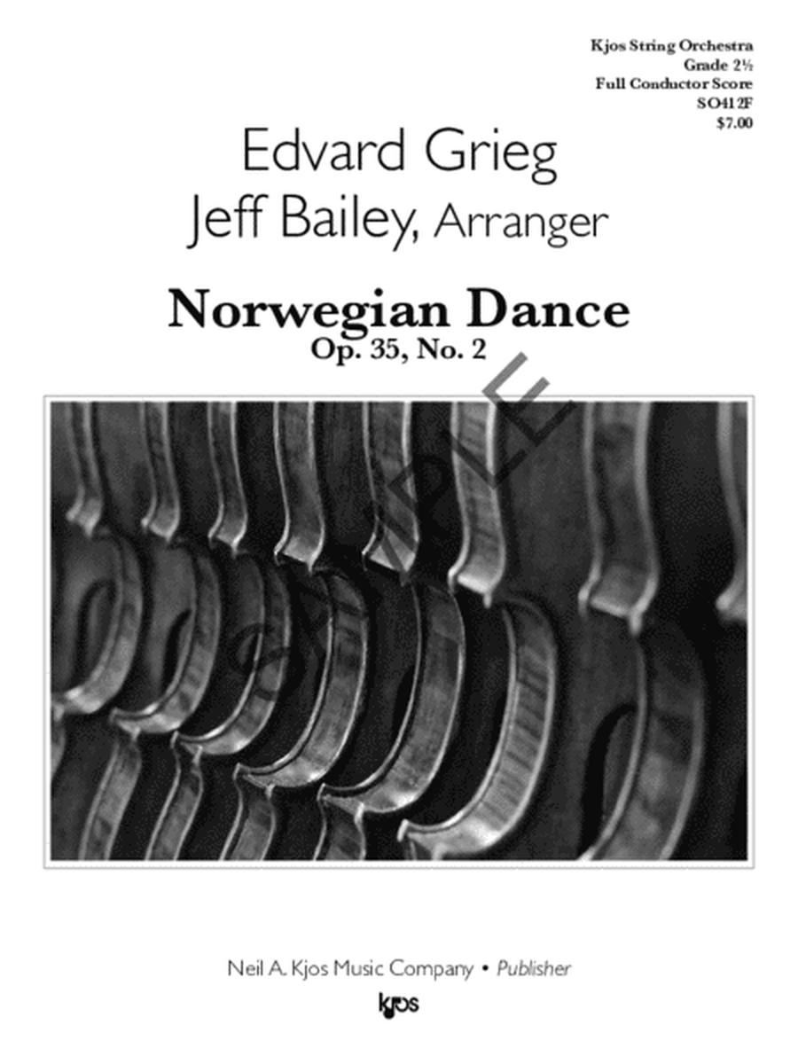 Norwegian Dance Op 35, No 2 - Score
