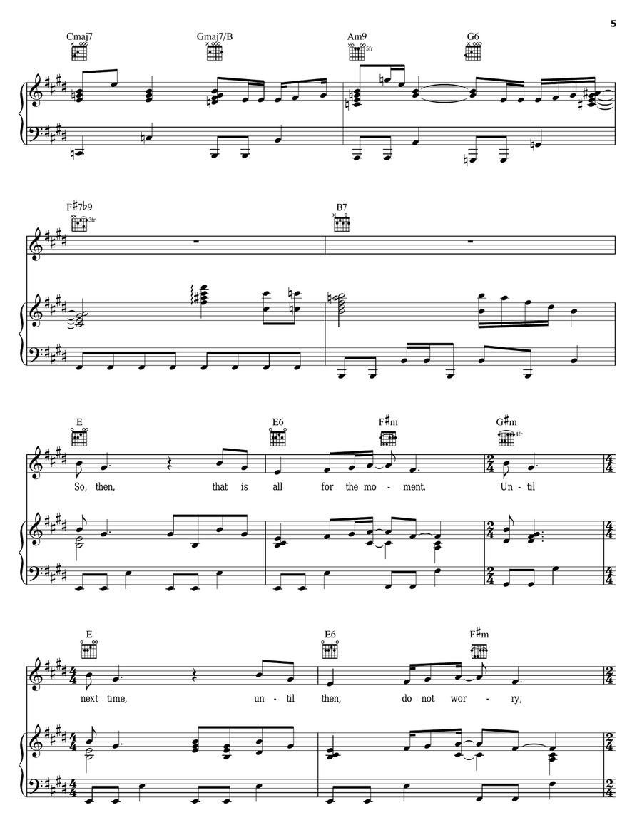 Another Believer Another Believer Piano, Vocal, Guitar scores gallery preview page 5